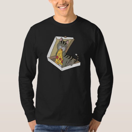 Pizza Tabby Cat Pet   T-Shirt