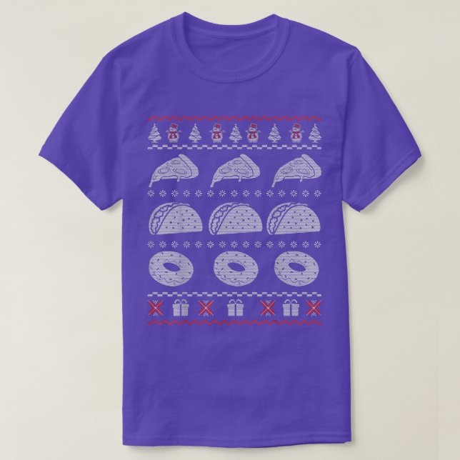 Pizza Tacos Donut S For Women Men Christmas Gifts  T-Shirt (Design Front)