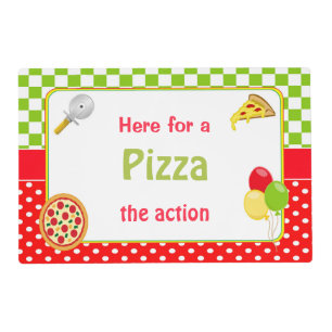 Pizza the action placemat