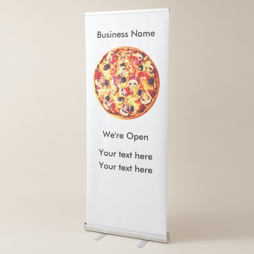 Pizza Theme Business Banner Logo Design