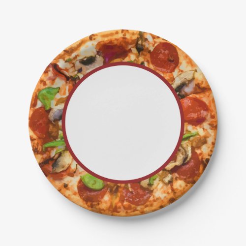 Pizza Themed Paper Plates