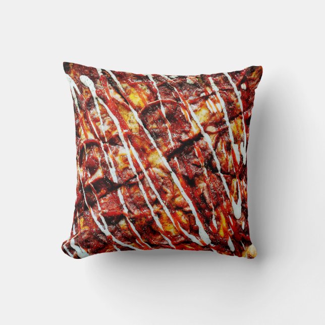Pizza  throw pillow (Front)