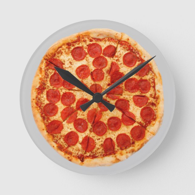 pizza time! round clock (Front)