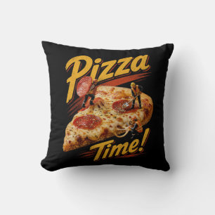 Pizza Time! Throw Pillow