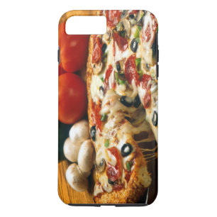 Pizza Tomatoes Mushrooms Olives Cheese iPhone 8 Plus/7 Plus Case