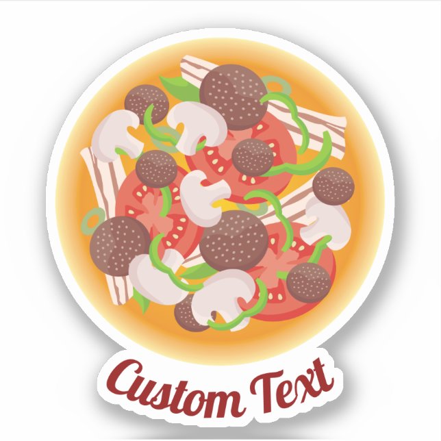 Pizza Top Sticker (Front)