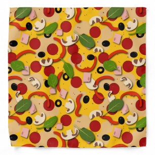 Pizza Toppings Pizzeria Chef Bandana