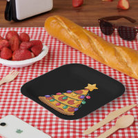Pizza Tree Christmas Lights Pizza Lover Family