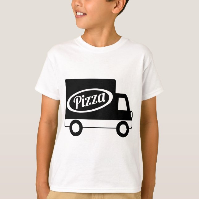 Pizza Truck Local Delivery Work Employee Uniform  T-Shirt (Front)