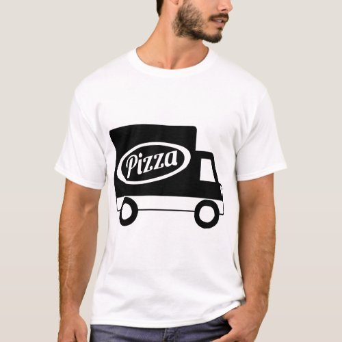 Pizza Truck Local Delivery Work Employee Uniform  T_Shirt