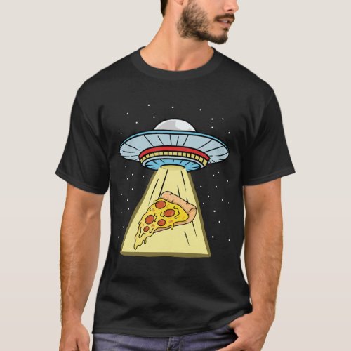 Pizza Ufo Abduction Pizza Lover T_Shirt