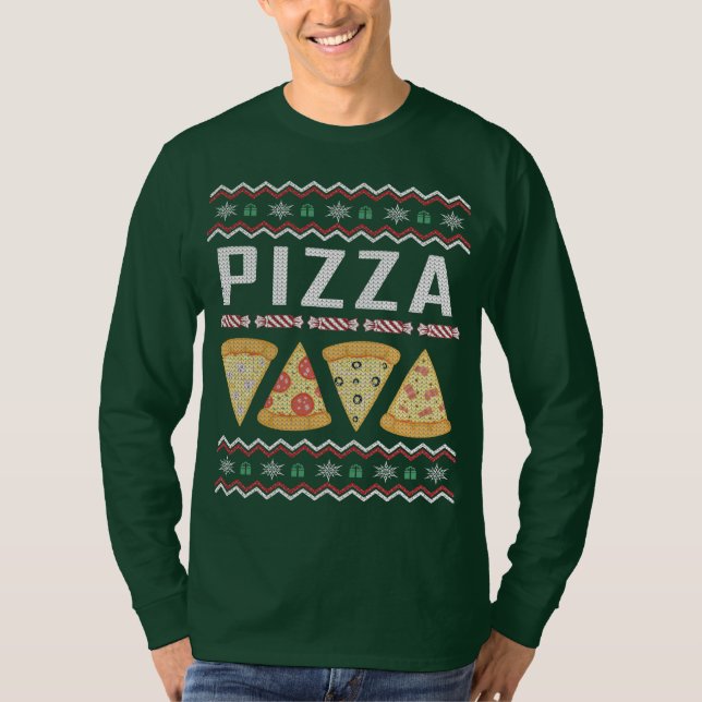 Pizza Ugly Christmas Sweater (Front)