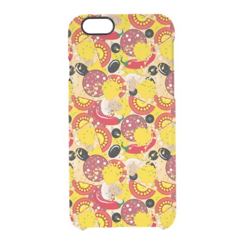 Pizza Clear iPhone 66S Case