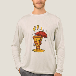 Pizza Under the Cheese Rain Tri-Blend Shirt