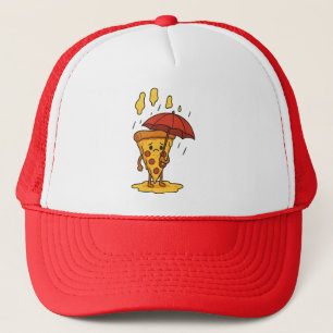 Pizza Under the Cheese Rain Trucker Hat