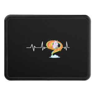 Pizza Unicorn Heartbeat Unicorn Gift Pizza Unicorn Hitch Cover