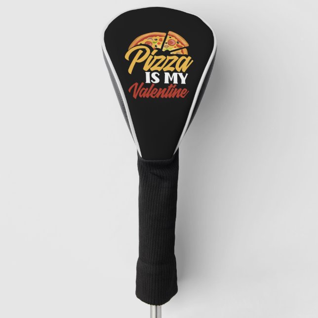 Pizza Valentine's Day Golf Head Cover (Front)