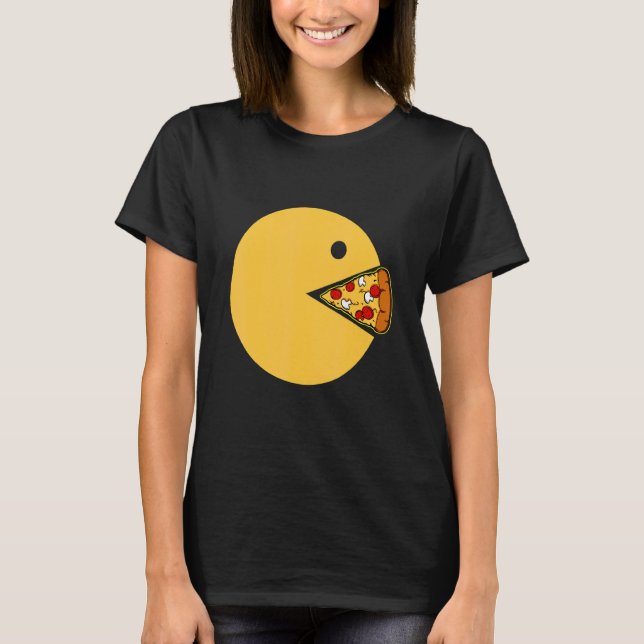 Pizza Video Games Computer Pie Chart Pepperoni Che T-Shirt (Front)