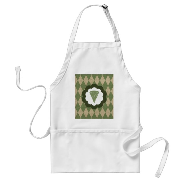 pizza-vintage adult apron (Front)