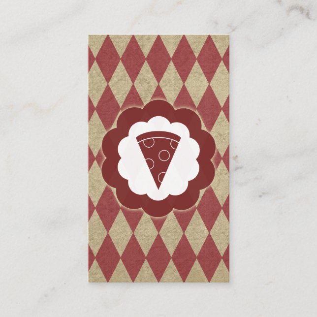 pizza vintage business card (Front)