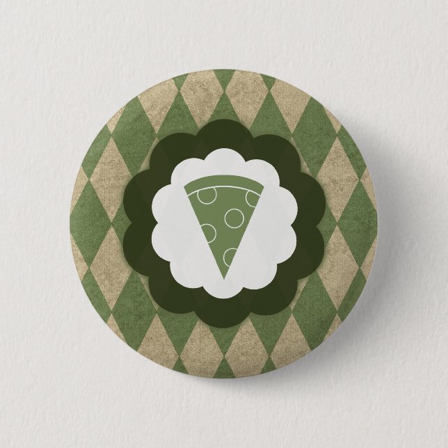 pizza vintage button (Front)