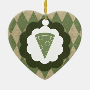 pizza vintage ceramic ornament