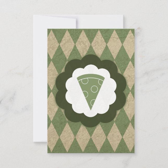 pizza vintage invitation (Front)