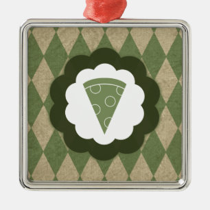 pizza vintage metal ornament