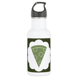 pizza vintage water bottle