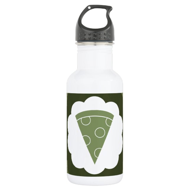 pizza vintage water bottle (Front)