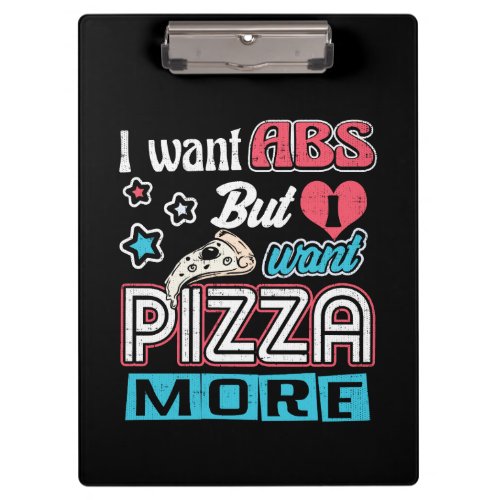 Pizza vs Abs _ Bulking Diet _ Funny Carbs Novelty Clipboard