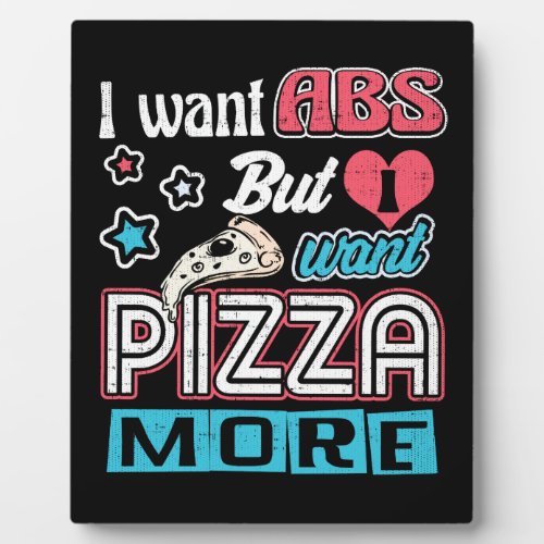 Pizza vs Abs _ Bulking Diet _ Funny Carbs Novelty Plaque