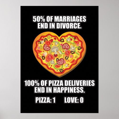 Pizza vs Love Poster