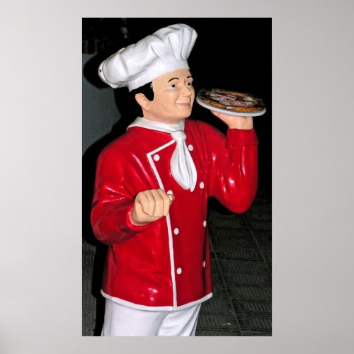 Pizza Waiter Poster