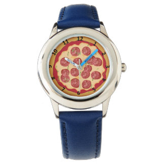 Pizza watch with numbers