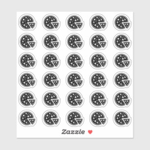 Pizza Wedding Place Card Food Meal Menu Choice Sticker