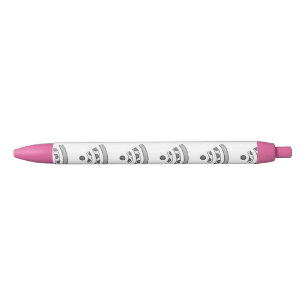 PIZZA WI FI Pink Trim Pen, Black Ink Pen