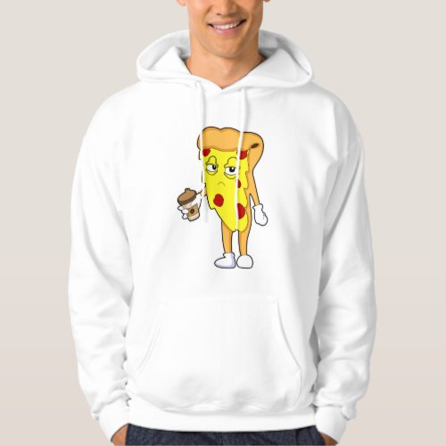 Pizza with Salami Cheese  Coffee Hoodie