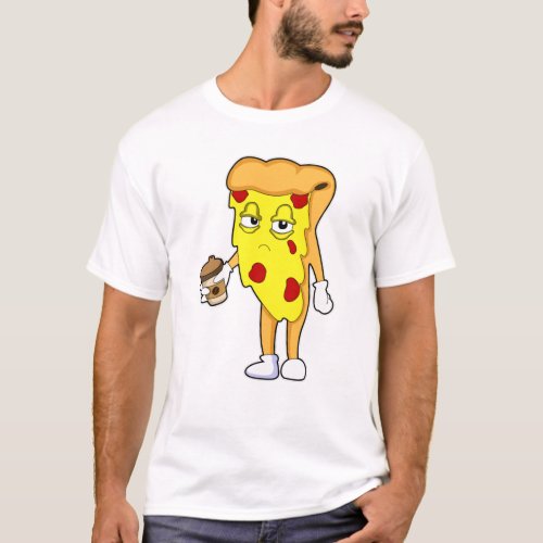 Pizza with Salami Cheese  Coffee T_Shirt