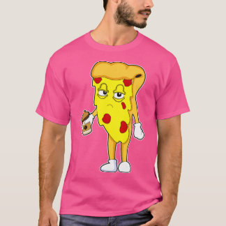 Pizza with Salami Cheese Coffee T-Shirt