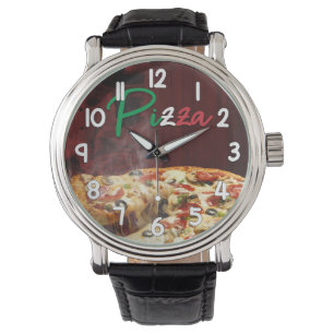 Pizza Wrist Watch – Hot Fresh Pizza Fun Timepiece