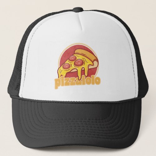 pizzaiolo funny pizza maker gift pie illustration trucker hat