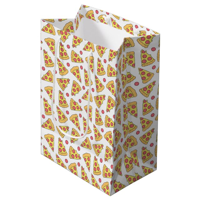 Pizzas Medium Gift Bag (Front Angled)