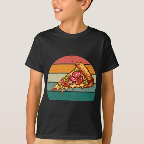 Pizzas salami ham mushroom tomato Italy oven pizze T_Shirt