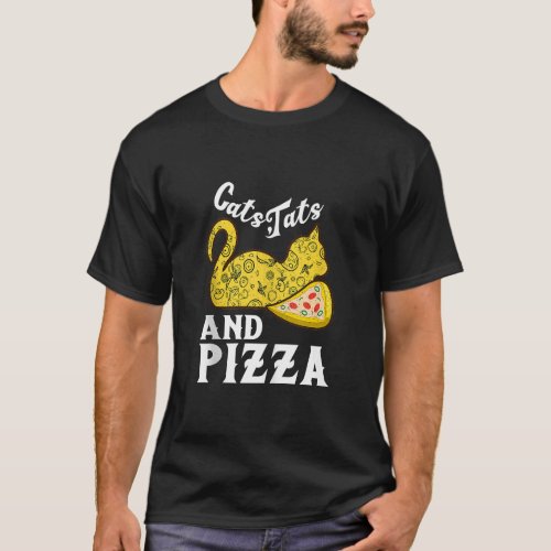 Pizzas salami ham mushroom tomato Italy red white  T_Shirt