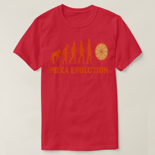 Pizzas Salami Ham Mushroom Tomato Italy Red White  T-Shirt (Design Front)