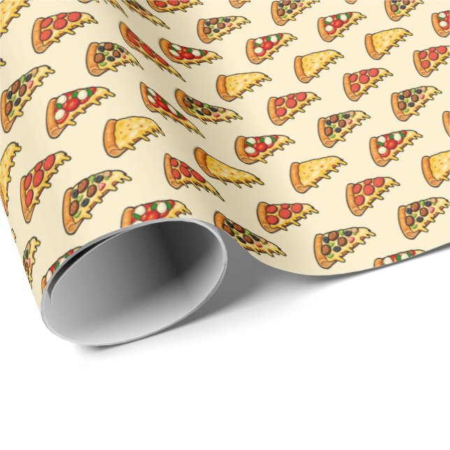 Pizzas Wrapping Paper (Roll Corner)