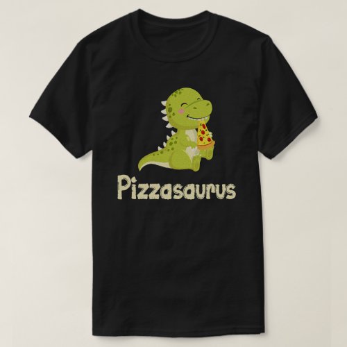 Pizzasaurus Dinosaur Eating Pizza funny foodie  T_Shirt