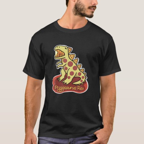 Pizzasaurus Rex Pizza And Dinosaur T_Shirt
