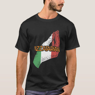 Pizzatarian Funny Italian Humor Italy Vegan Pizza T-Shirt